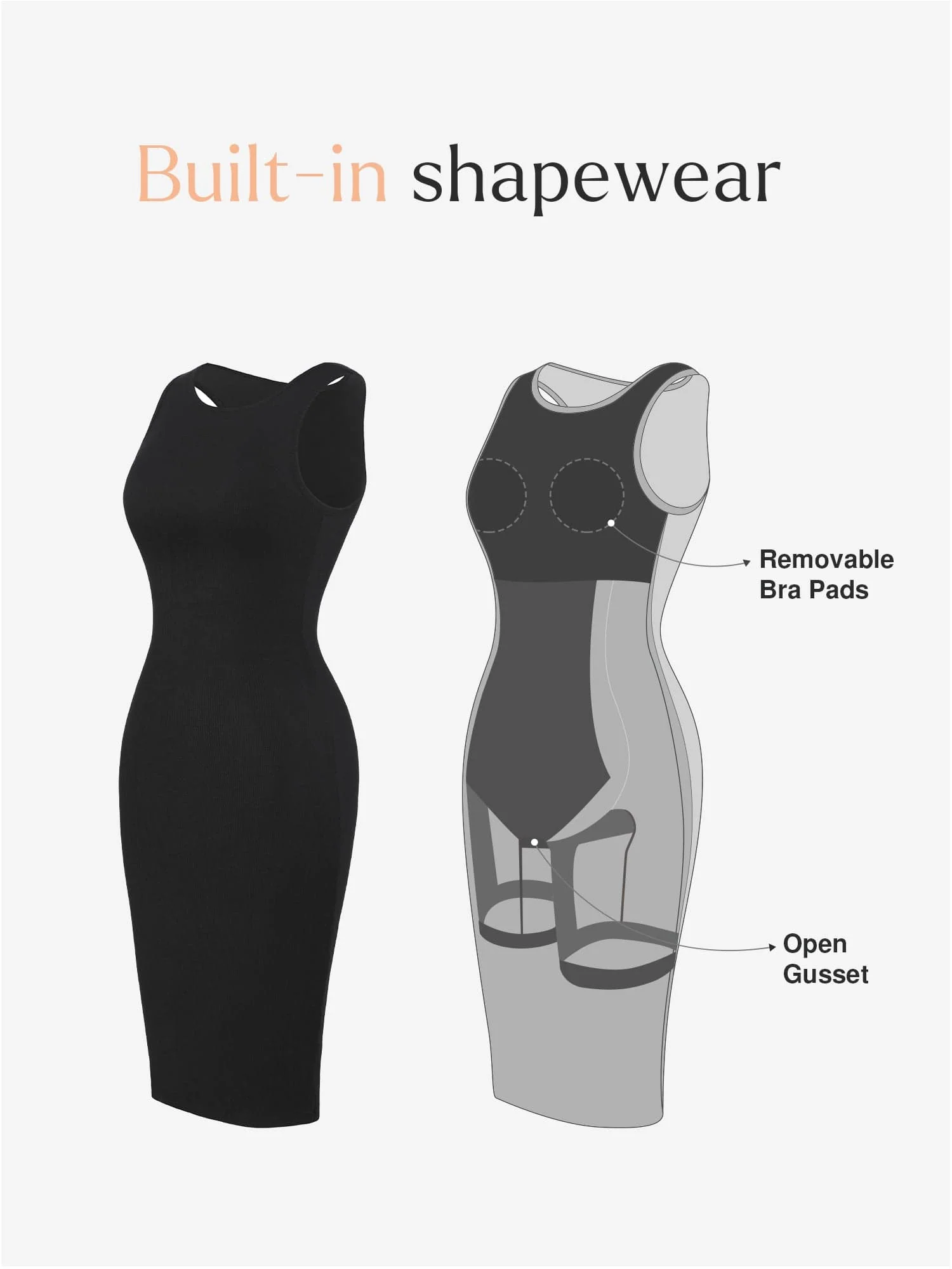 The Shapewear Dresses Modal Multi-Style - Image 11
