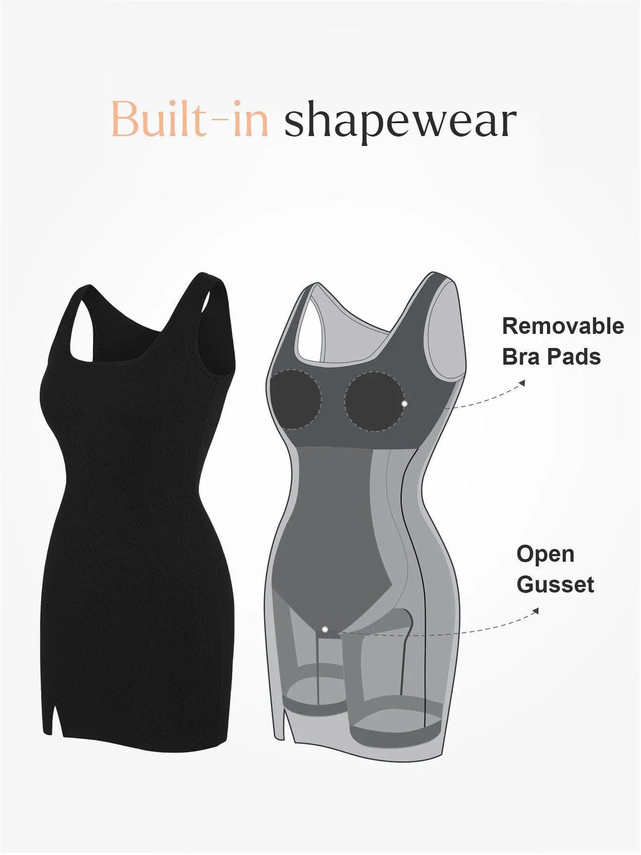 The Shapewear Dresses Modal Multi-Style - Image 2