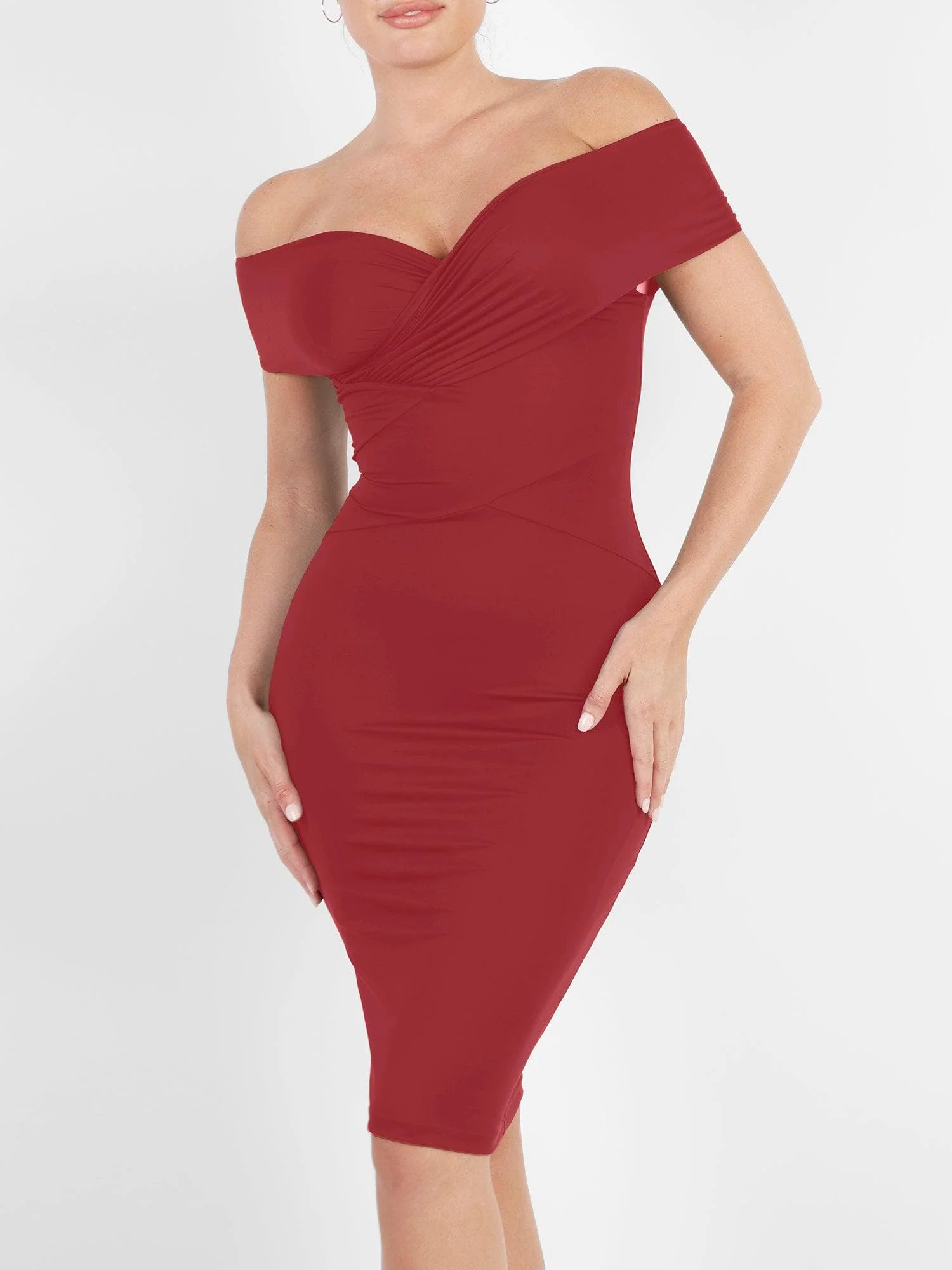 The Shapewear Dresses Off Shoulder - Image 20