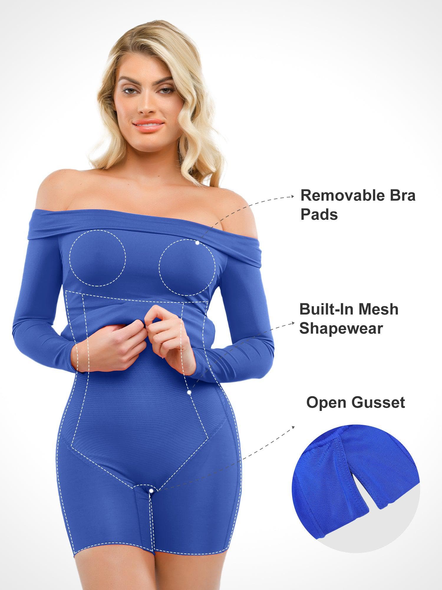 The Shapewear Dresses Off Shoulder - Image 50