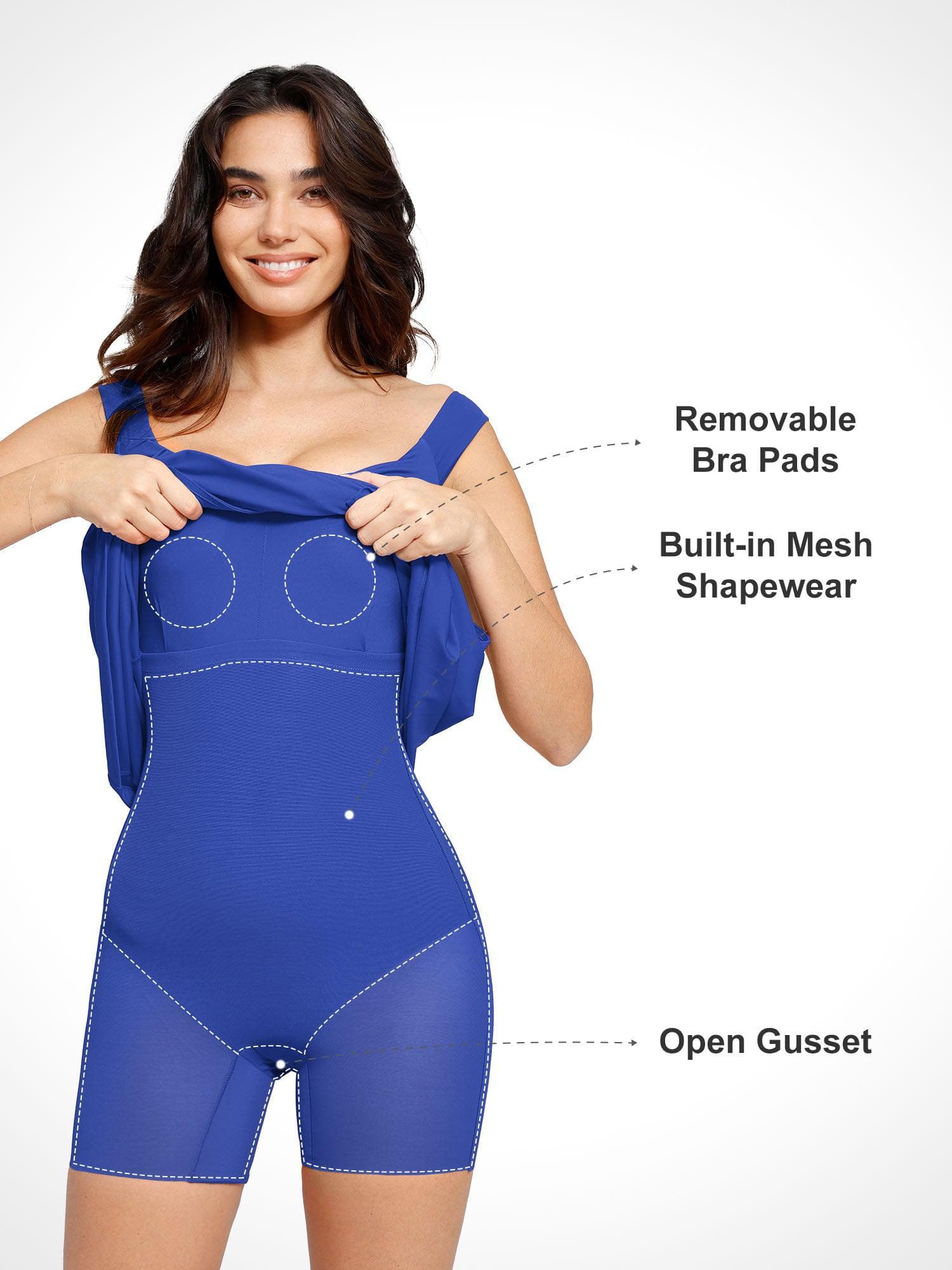 Shapewear Off-the-Shoulder Side Slit Slimming Maxi Dress - Image 13