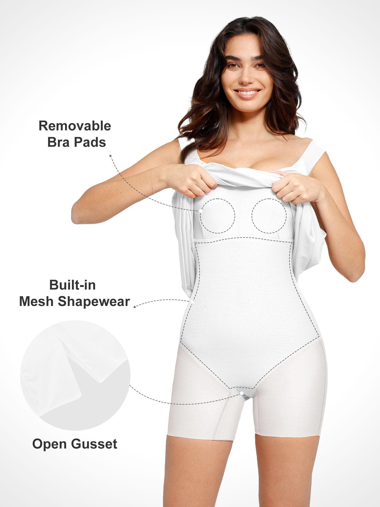 Shapewear Off-the-Shoulder Side Slit Slimming Maxi Dress - Image 8