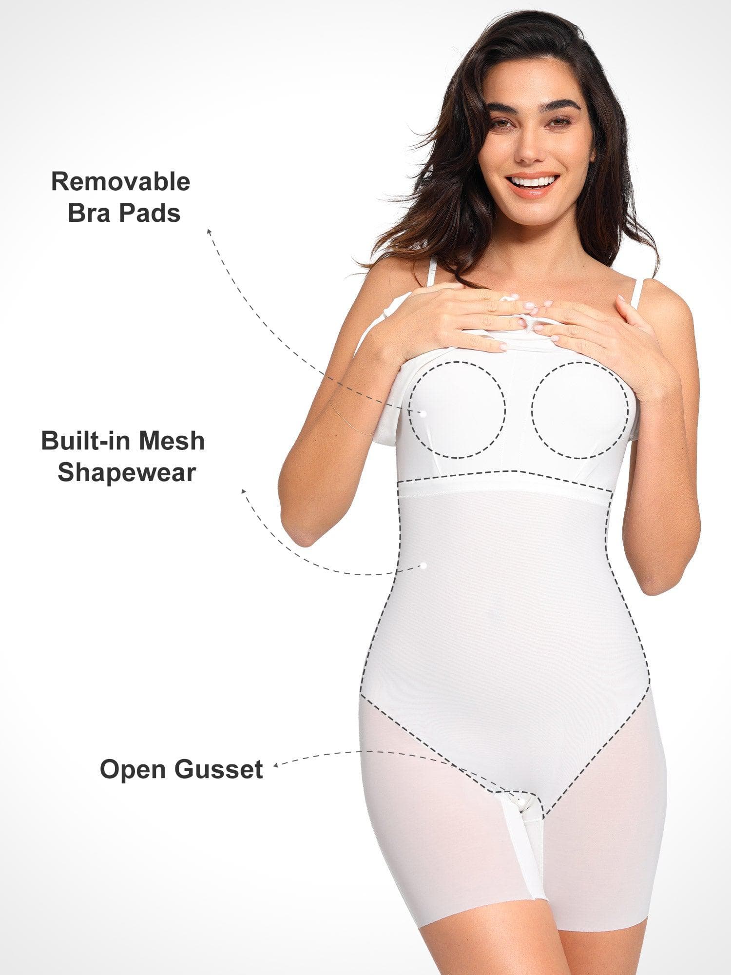 Shapewear Slimming Midi Dress and Sheer Mesh Overlay Set - Image 30