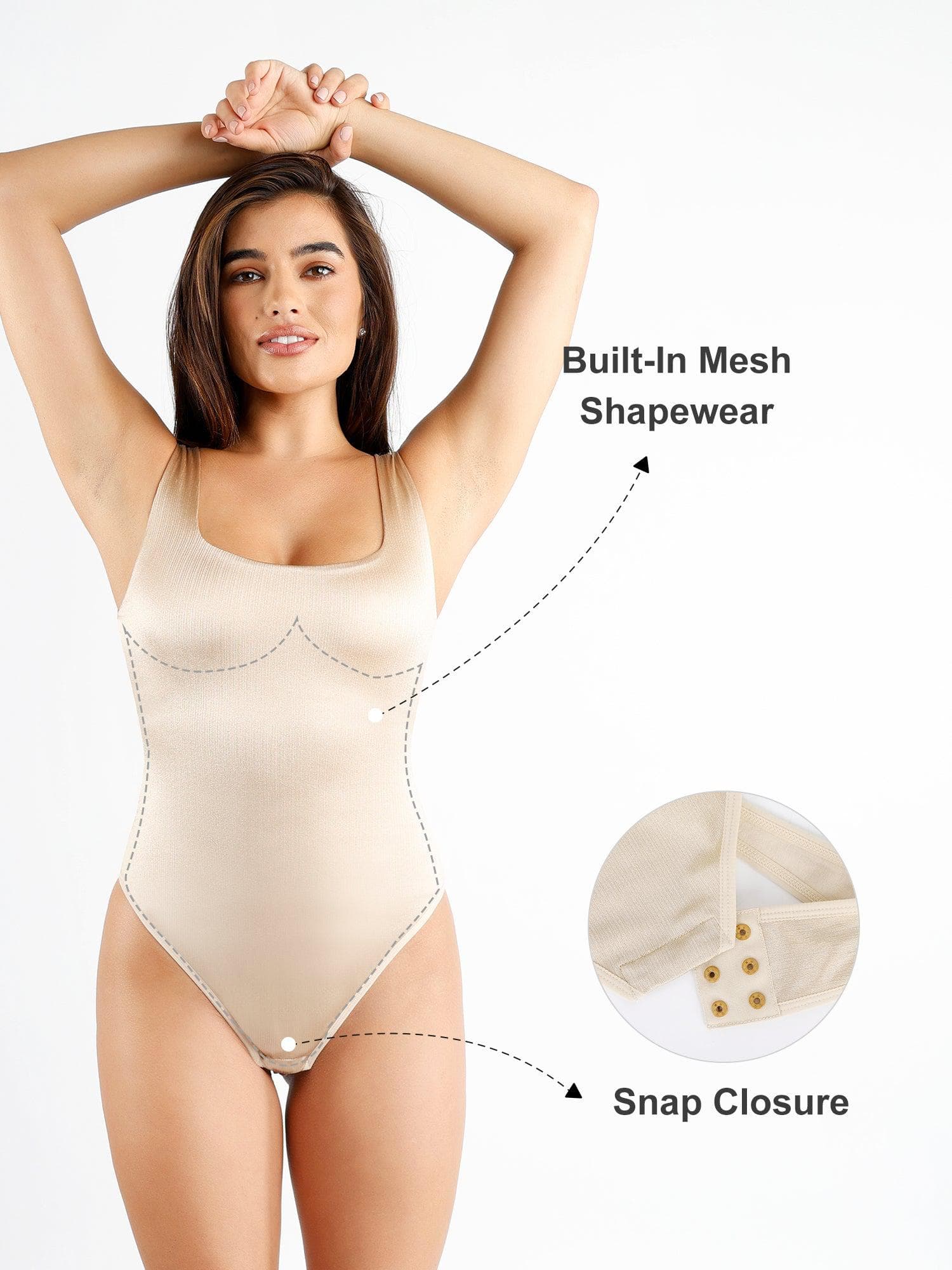 Shapewear Solid Shine Slimming Maxi Dresses or Bodysuit - Image 48