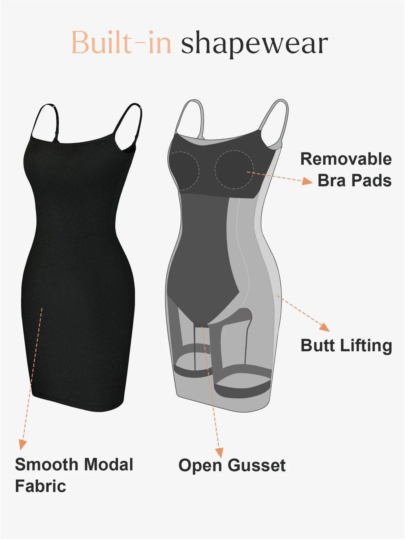 Shapewear Soft Modal Sculpting Dresses - Image 11