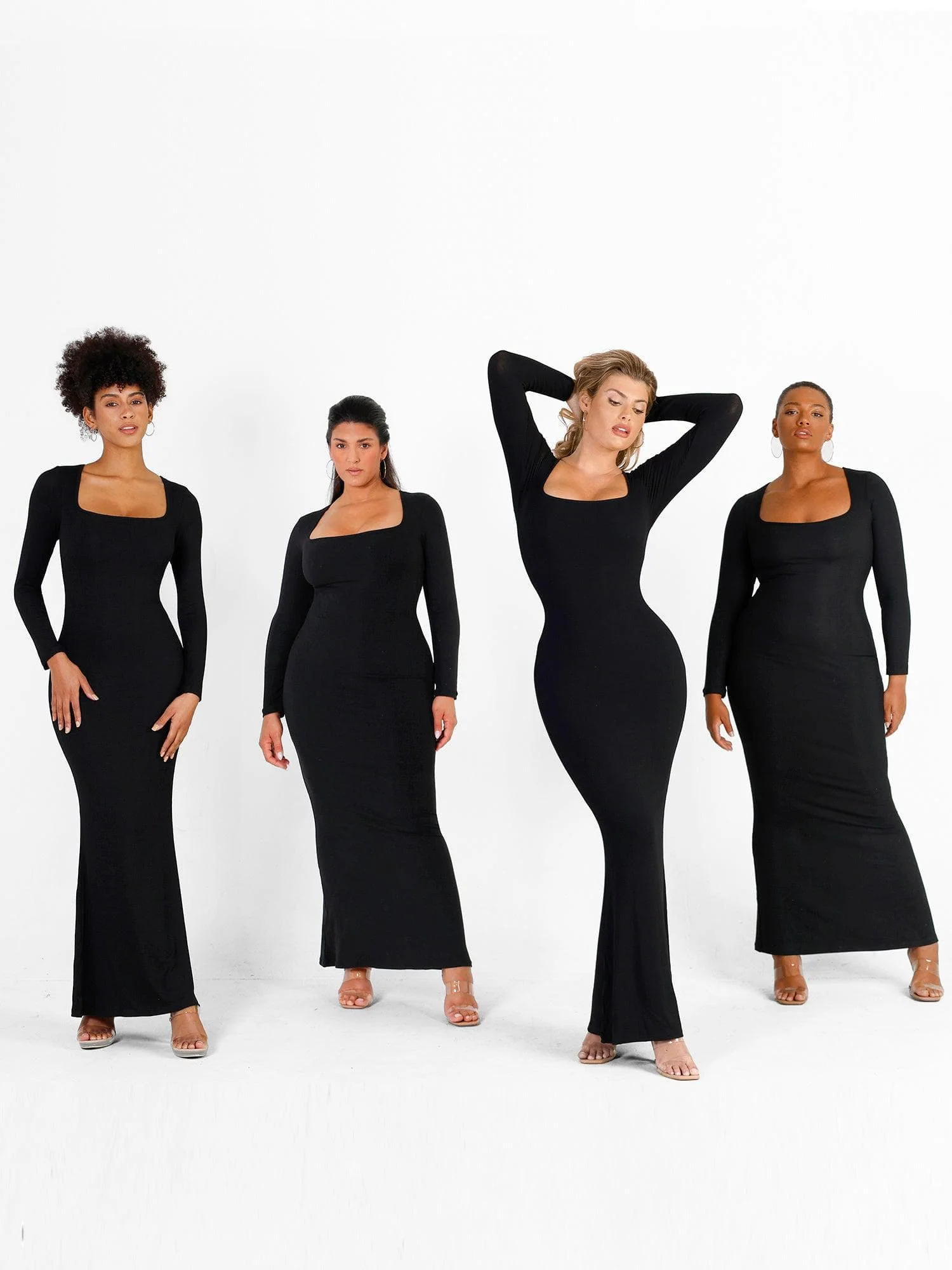 Shapewear Soft Modal Sculpting Dresses - Image 36