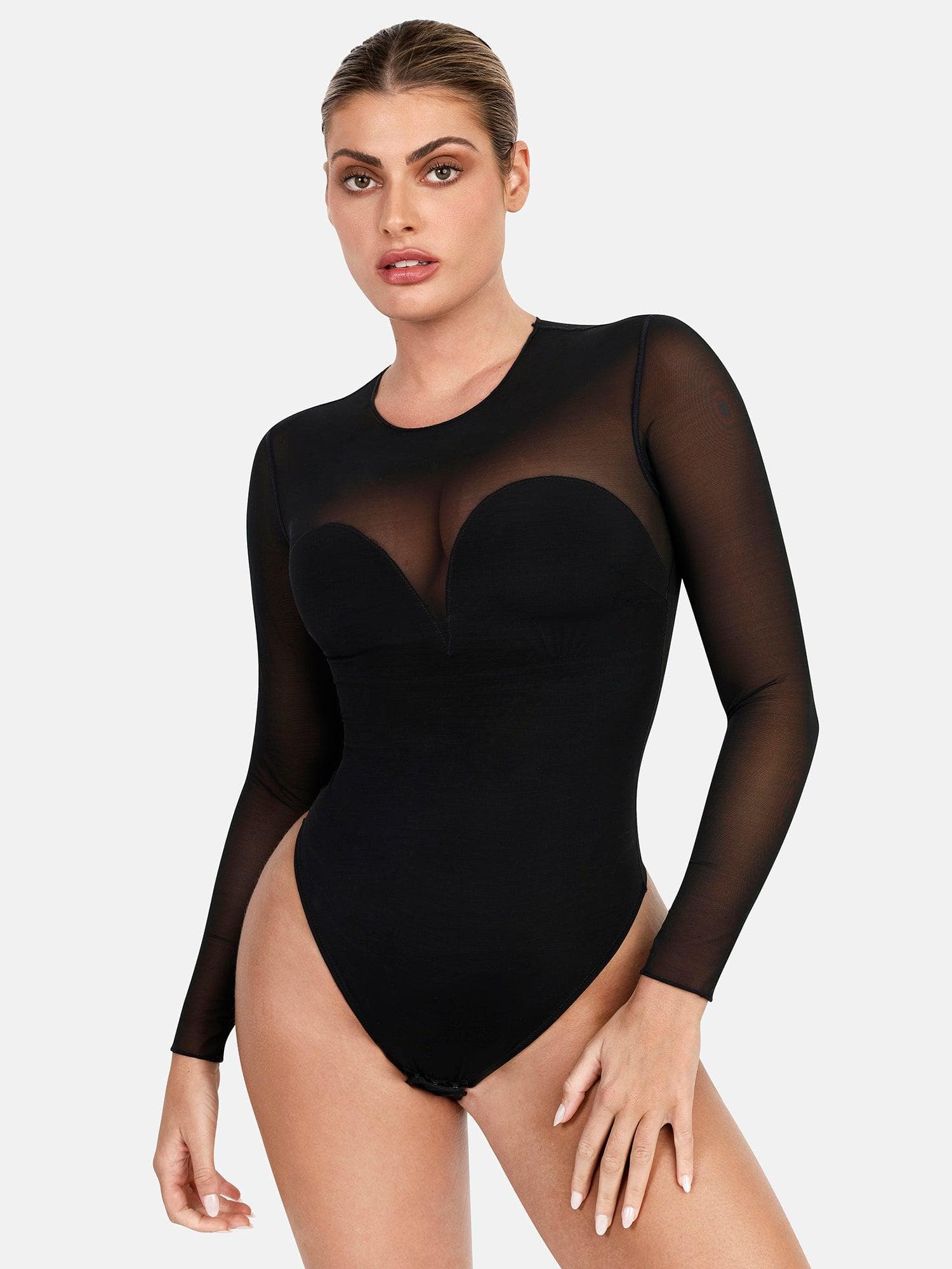 Built-In Shapewear Thong Bodysuits Or Split Midi Skirt - Image 39