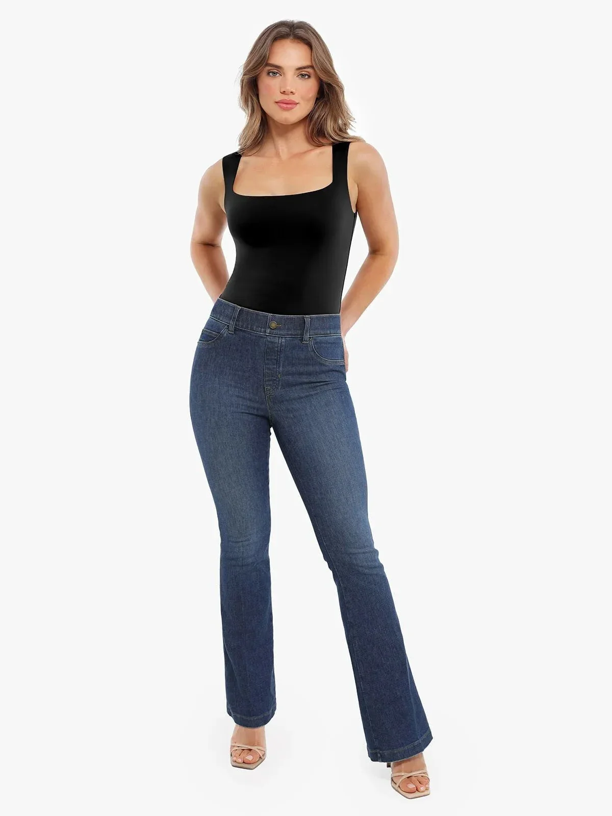 Cloud-Touch Double-Layer Shaping Sleeveless Top - Image 12