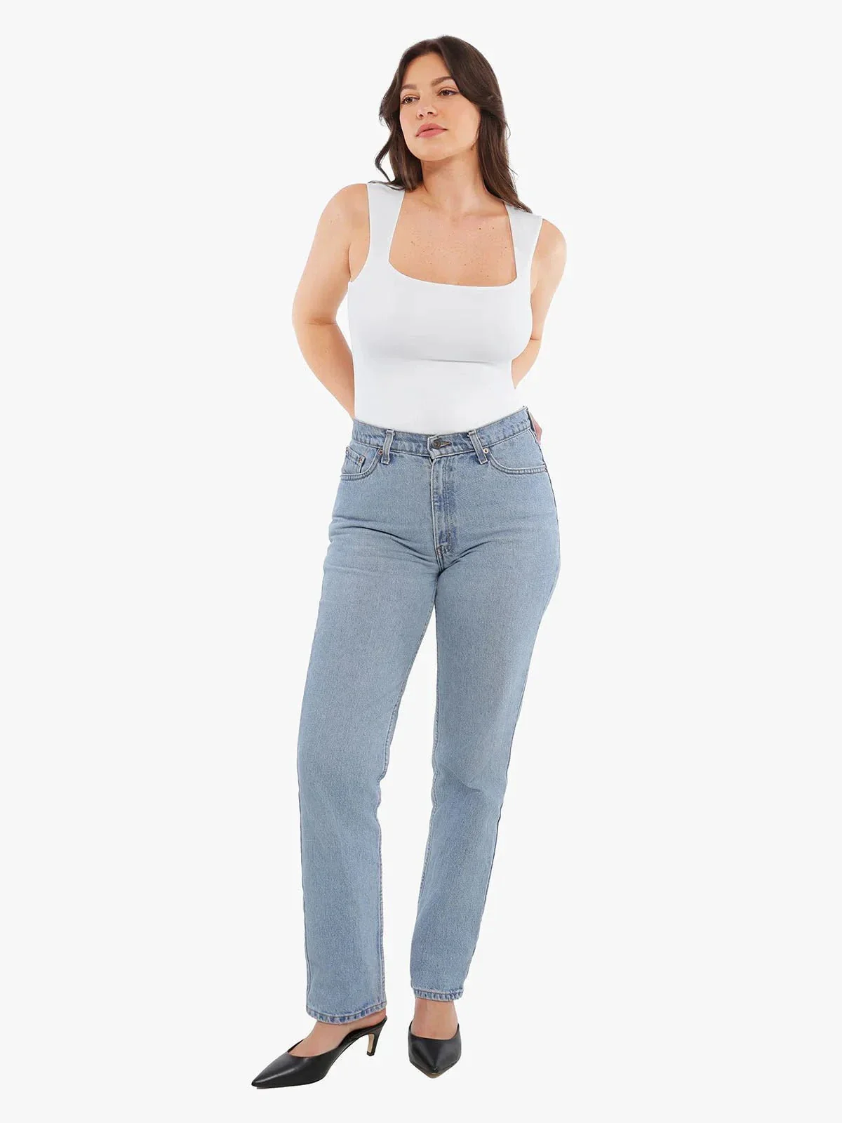 Cloud-Touch Double-Layer Shaping Sleeveless Top - Image 17