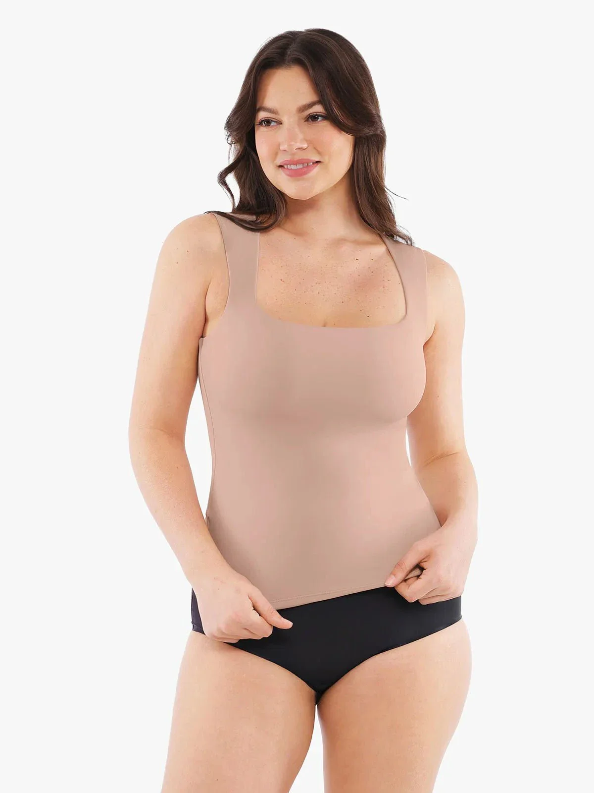 Cloud-Touch Double-Layer Shaping Sleeveless Top - Image 22