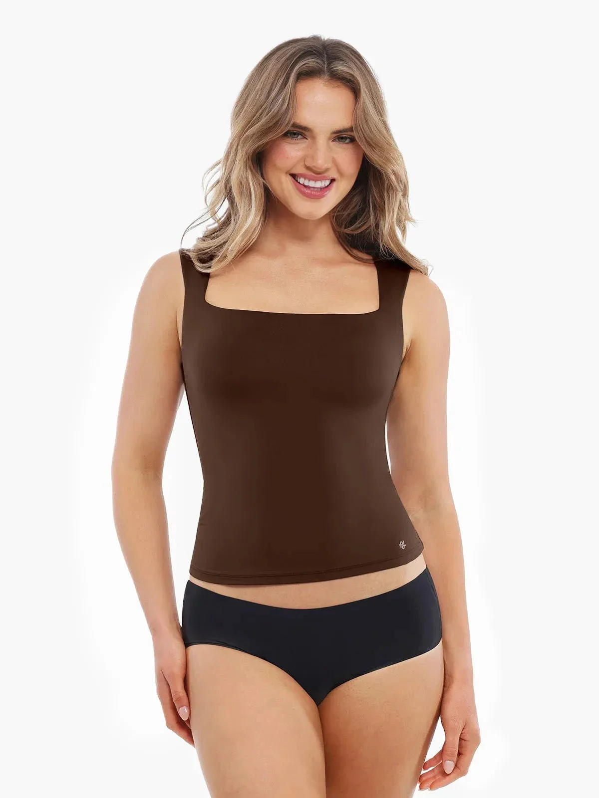 Cloud-Touch Double-Layer Shaping Sleeveless Top - Image 26