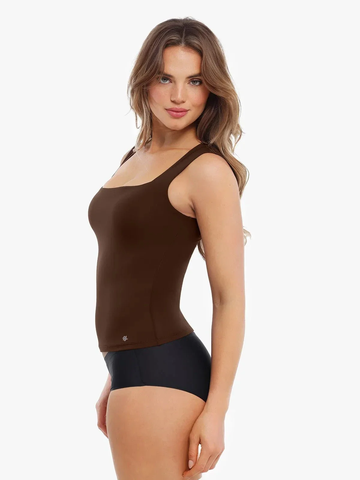 Cloud-Touch Double-Layer Shaping Sleeveless Top - Image 27