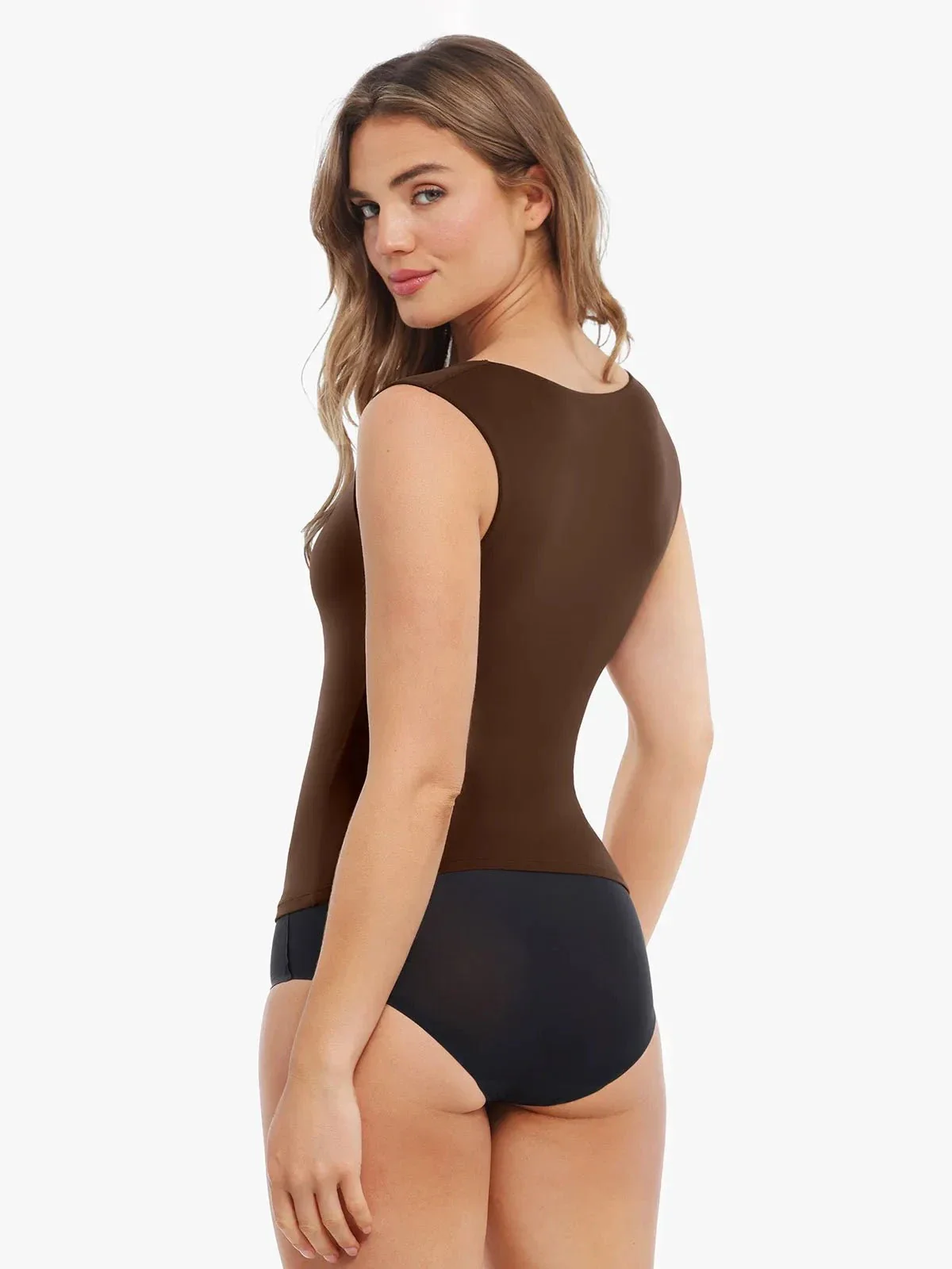 Cloud-Touch Double-Layer Shaping Sleeveless Top - Image 28