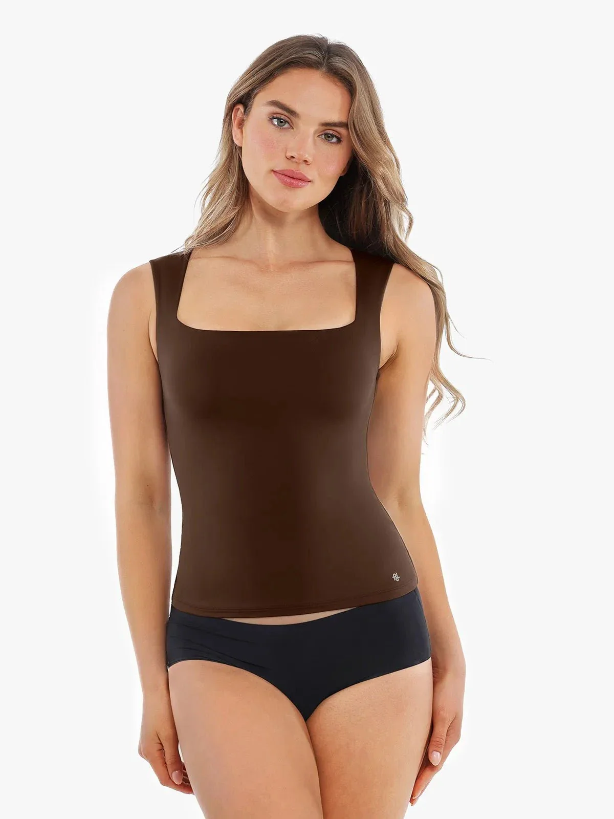 Cloud-Touch Double-Layer Shaping Sleeveless Top - Image 29