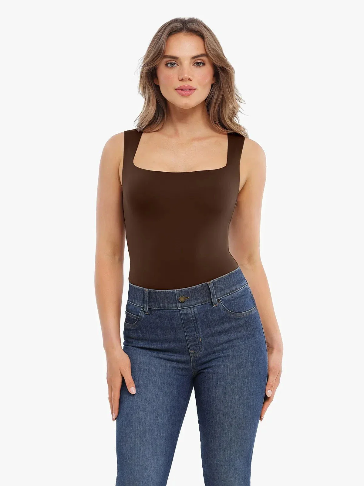 Cloud-Touch Double-Layer Shaping Sleeveless Top - Image 30