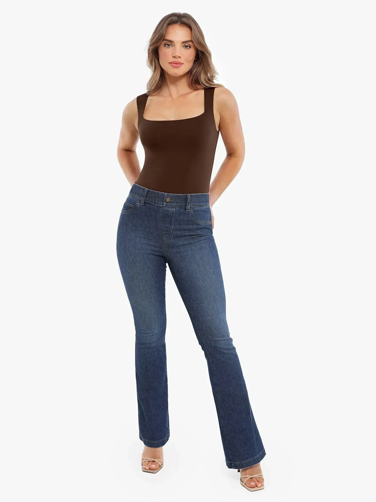 Cloud-Touch Double-Layer Shaping Sleeveless Top - Image 31