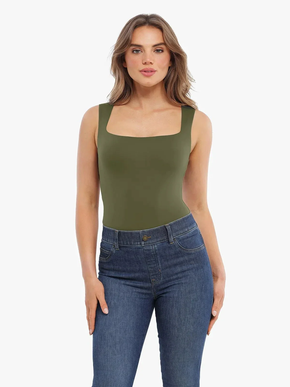 Cloud-Touch Double-Layer Shaping Sleeveless Top - Image 5