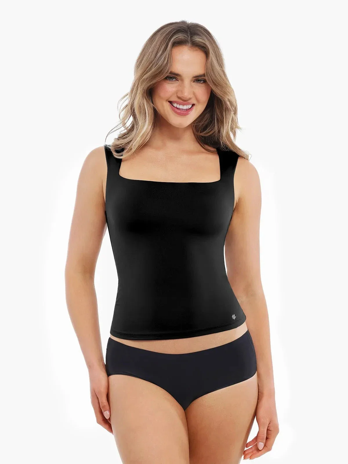 Cloud-Touch Double-Layer Shaping Sleeveless Top - Image 7