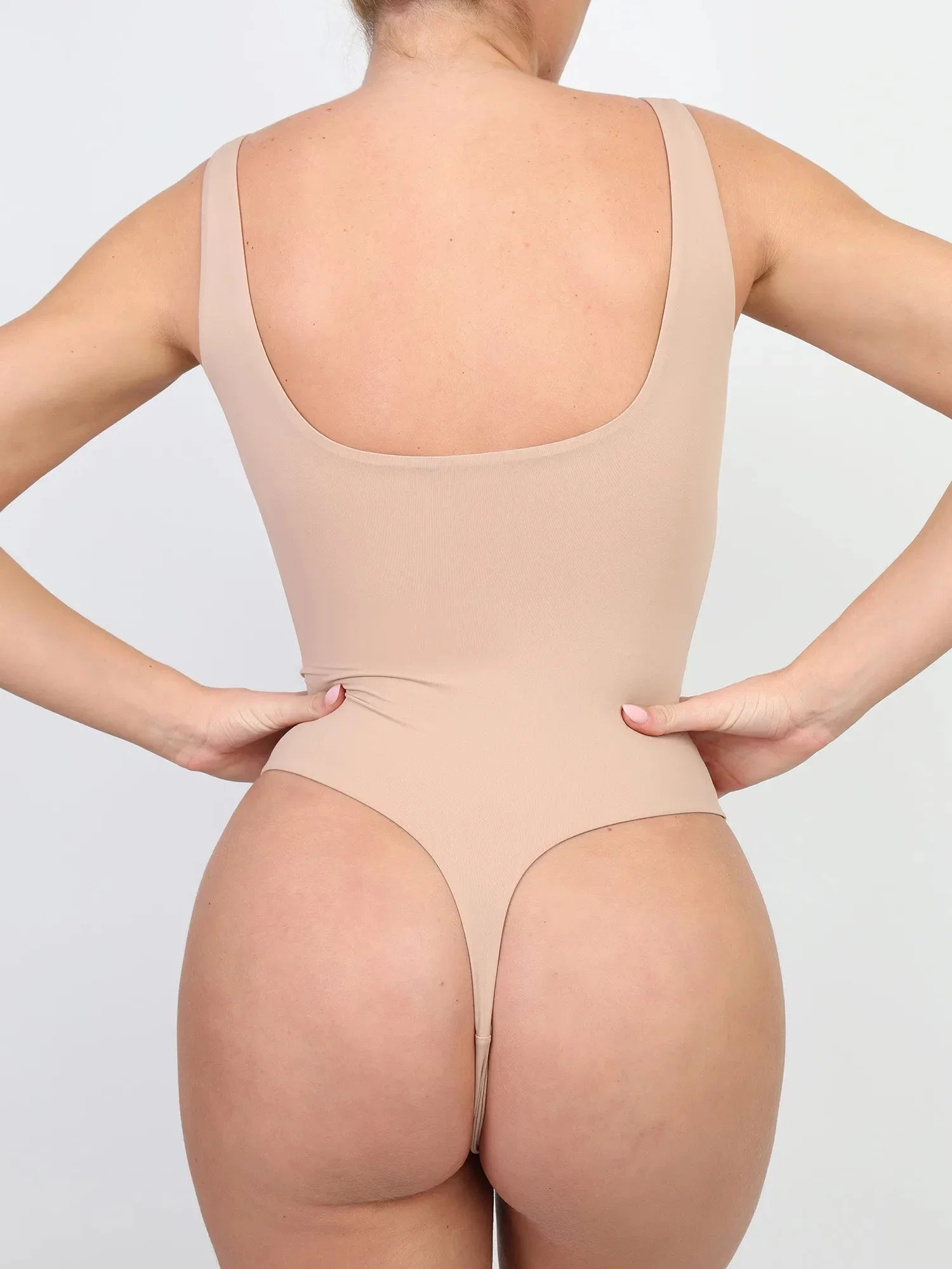 Shapewear CloudSense Tank Top High-Cut Thong Bodysuit - Image 6