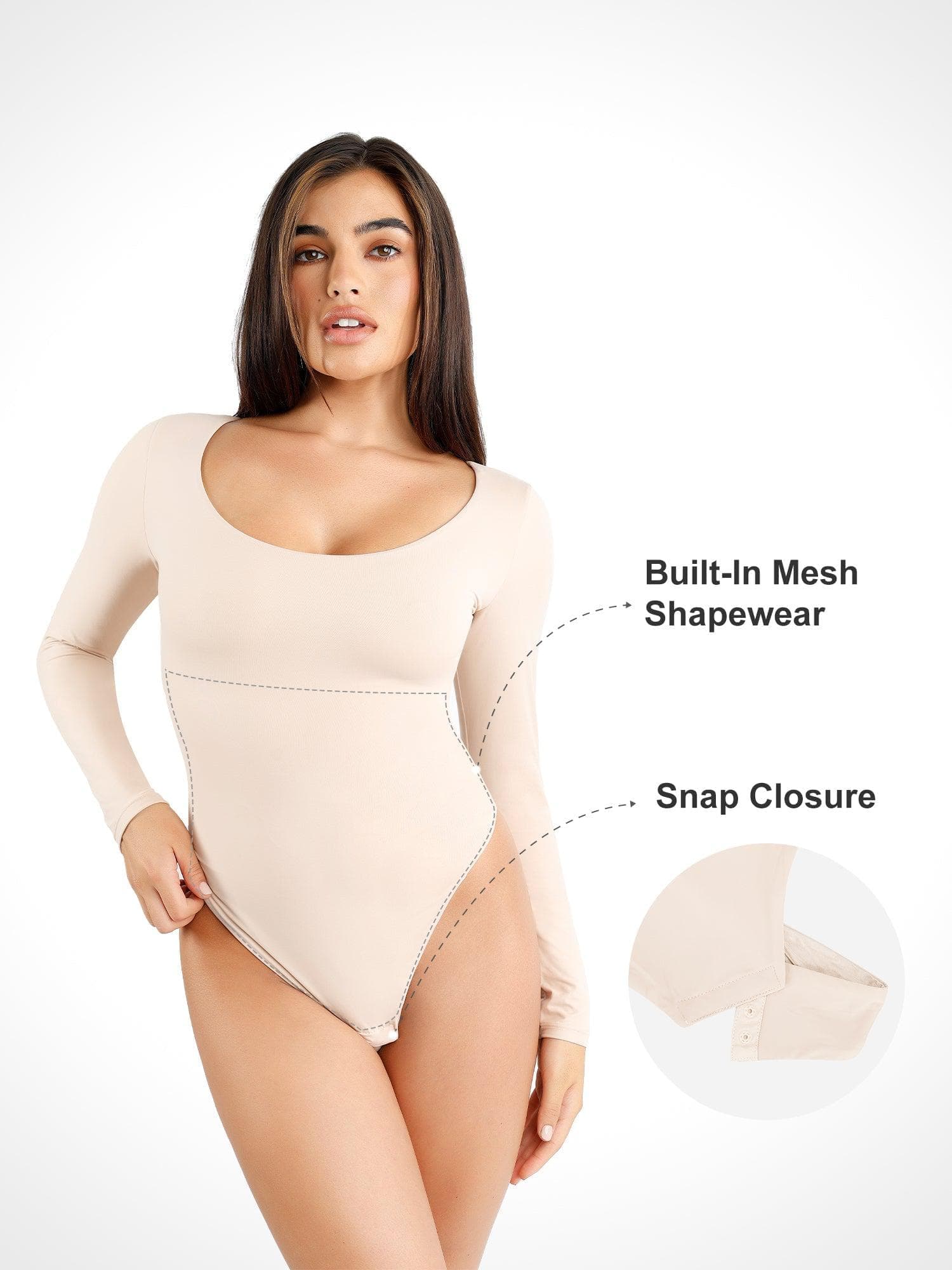 Shapewear Cloudsense Seamless Slimming Thong Bodysuits - Image 12
