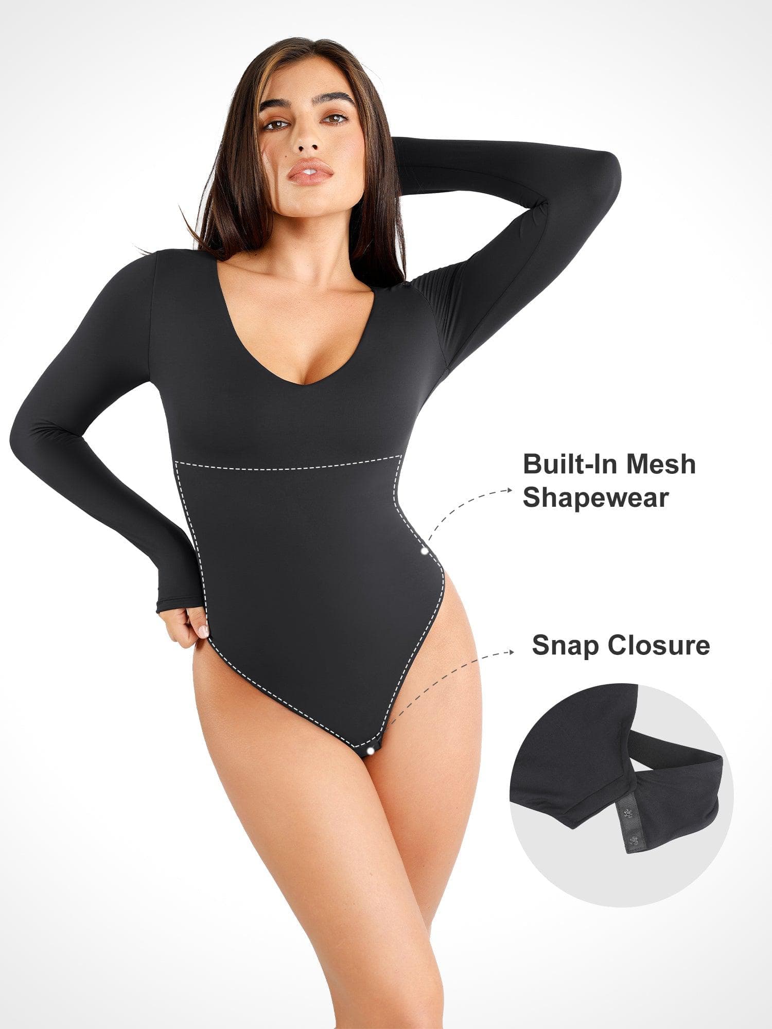 Shapewear Cloudsense Seamless Slimming Thong Bodysuits - Image 16