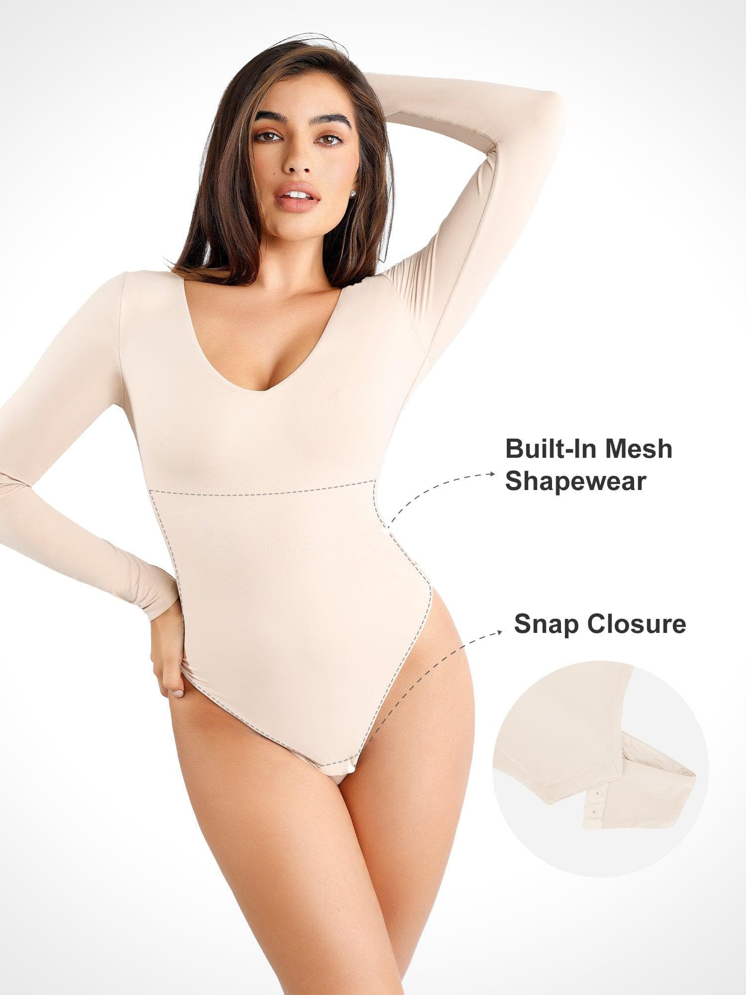 Shapewear Cloudsense Seamless Slimming Thong Bodysuits - Image 28