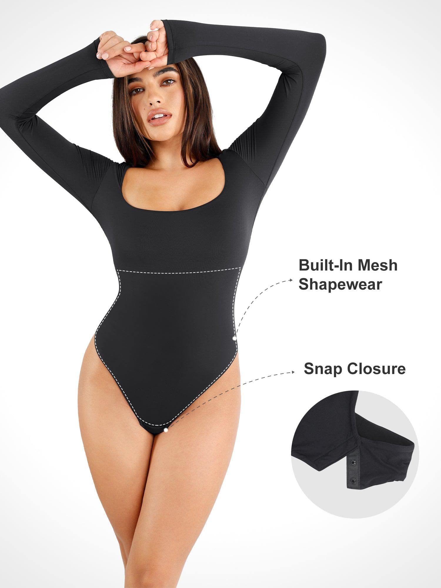 Shapewear Cloudsense Seamless Slimming Thong Bodysuits - Image 32