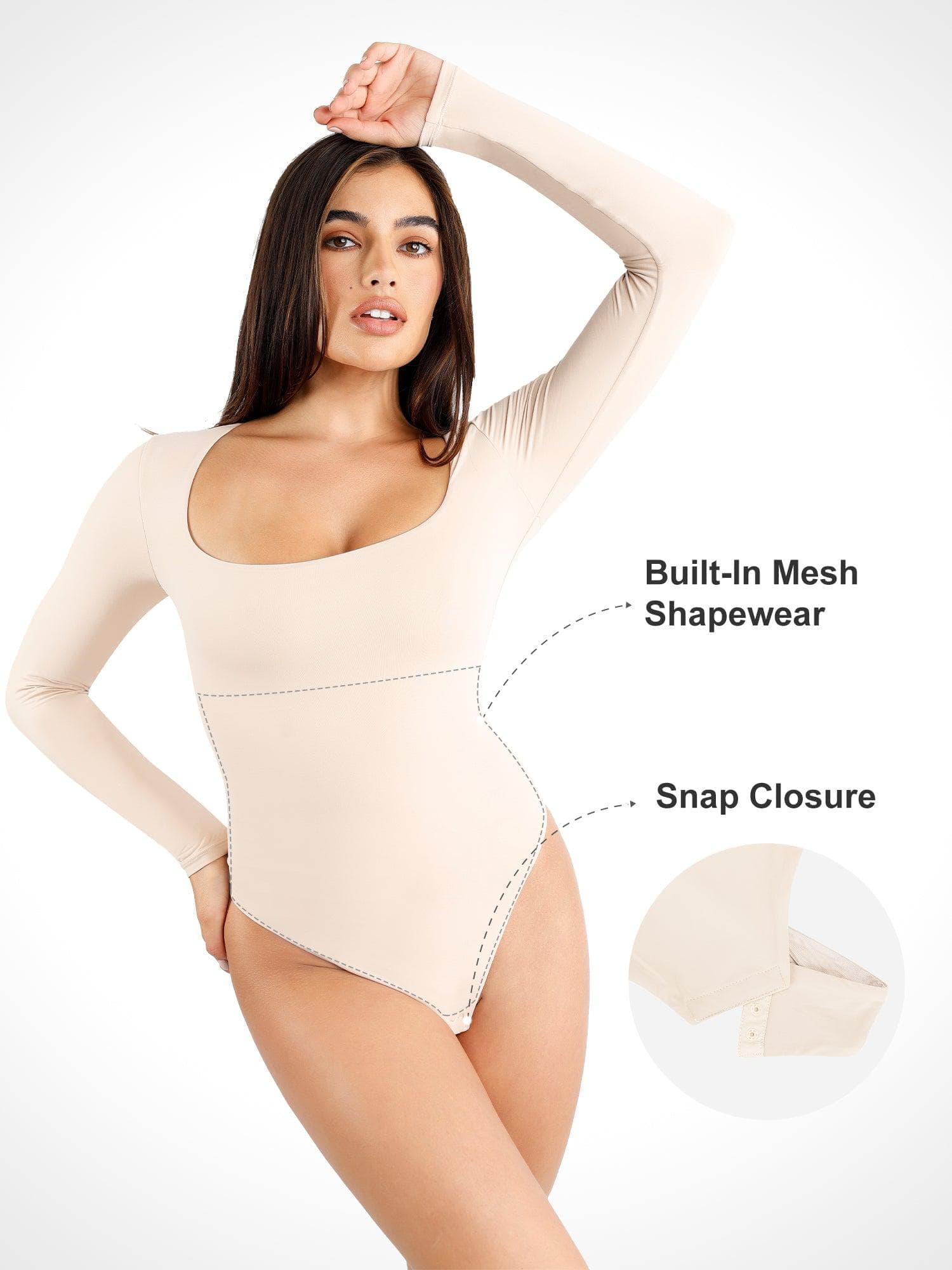 Shapewear Cloudsense Seamless Slimming Thong Bodysuits - Image 41