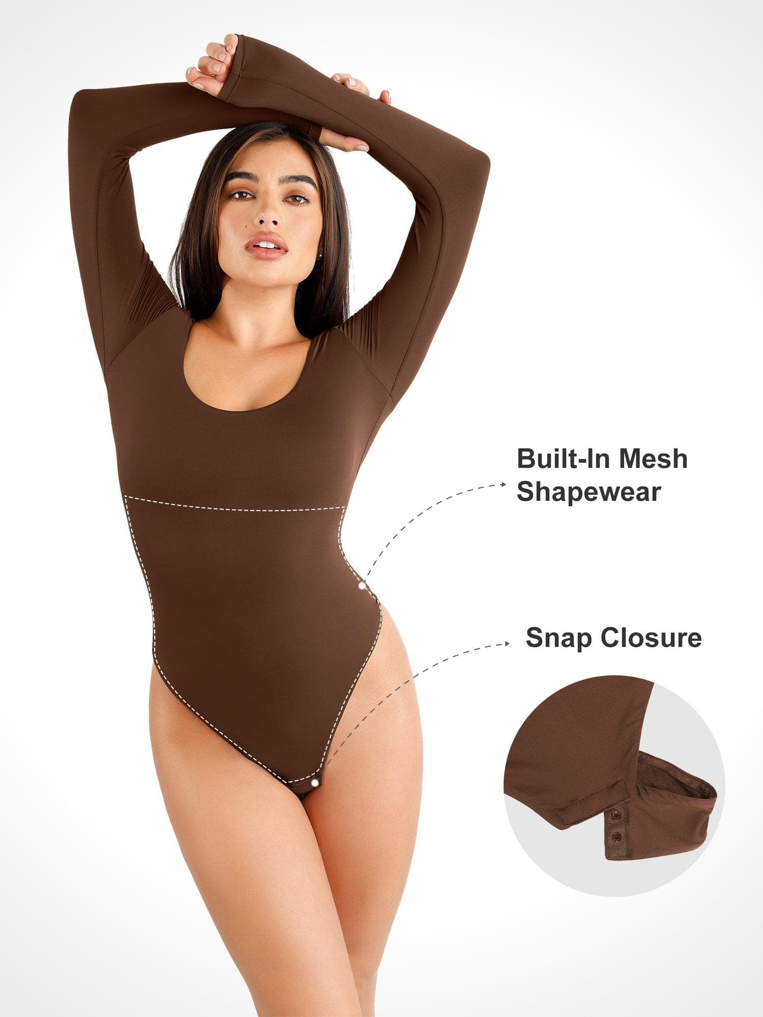Shapewear Cloudsense Seamless Slimming Thong Bodysuits - Image 7