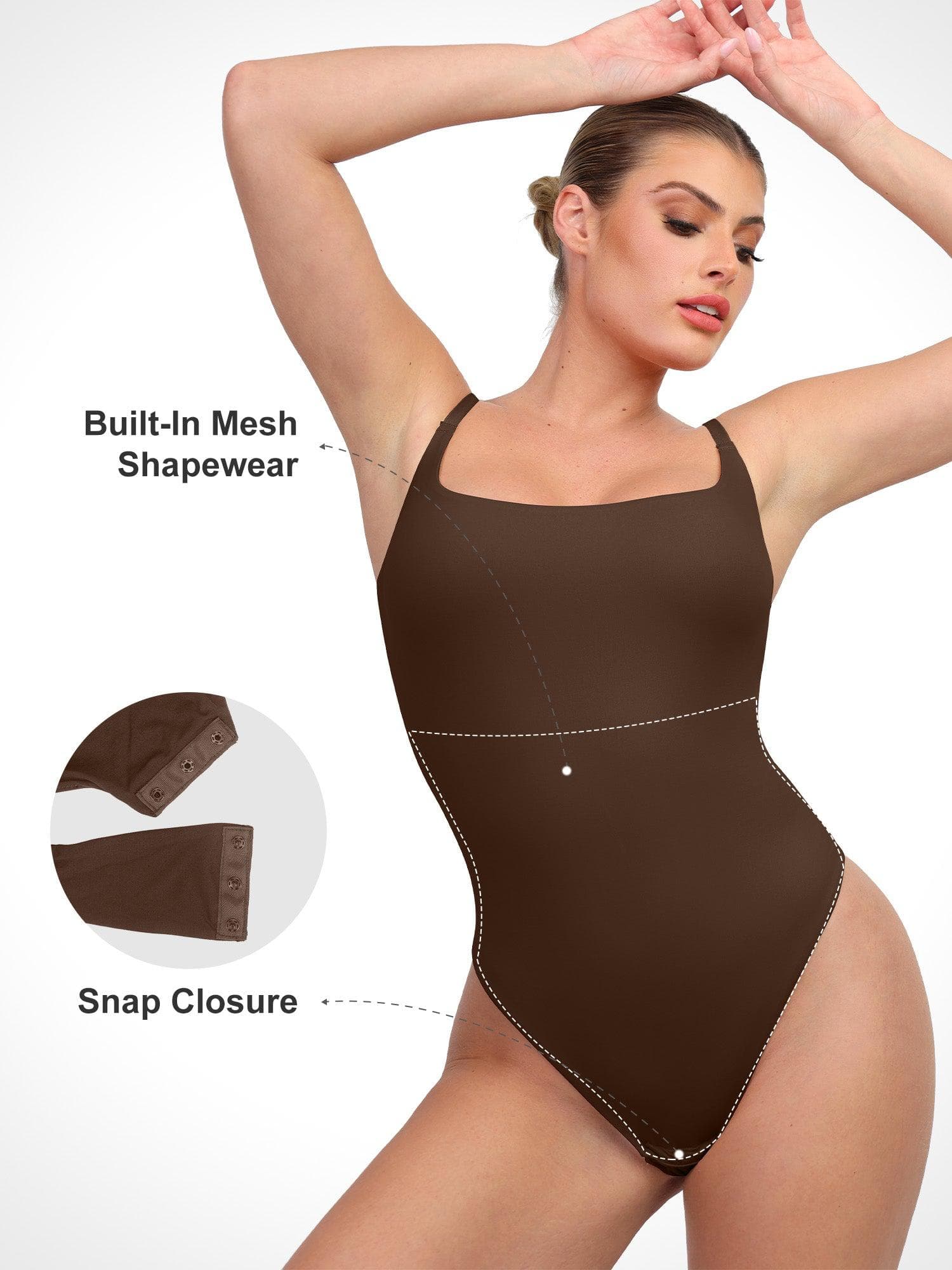 Shapewear CloudSense Soft Sculpting Thong Cami Bodysuit - Image 2