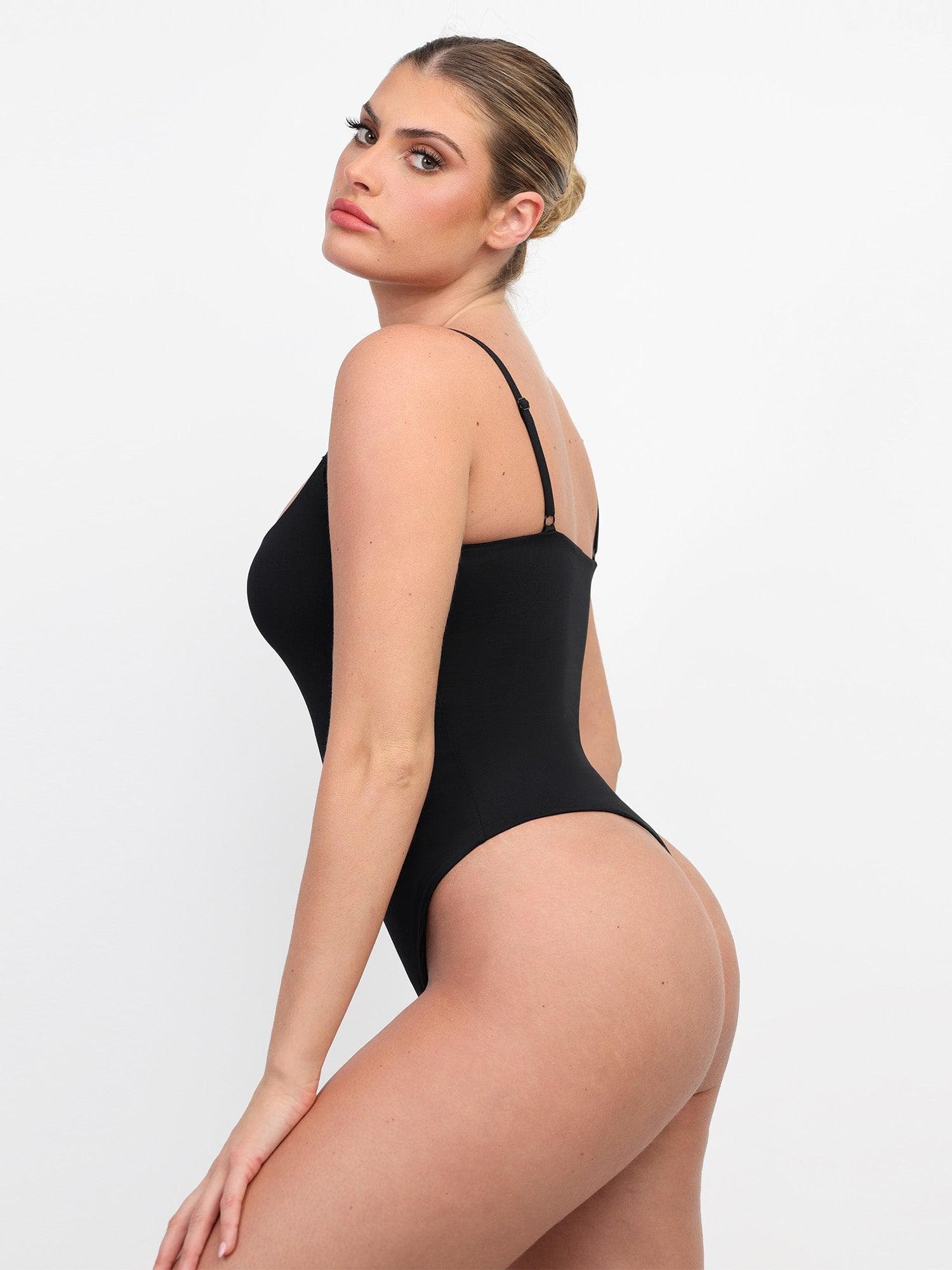 Shapewear Cloudsense Sculpting High-Cut Thong Cami Bodysuit - Image 11
