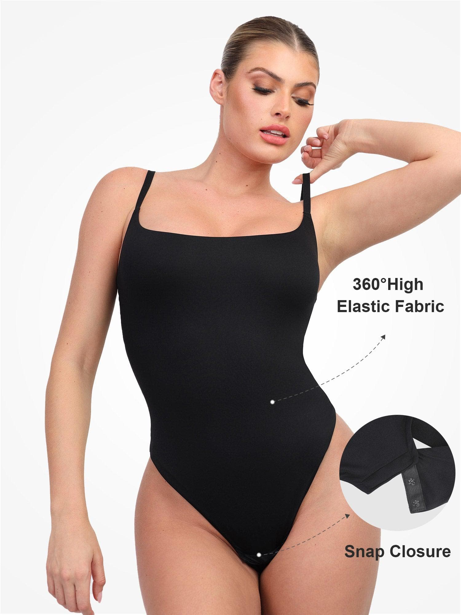 Shapewear Cloudsense Sculpting High-Cut Thong Cami Bodysuit - Image 9