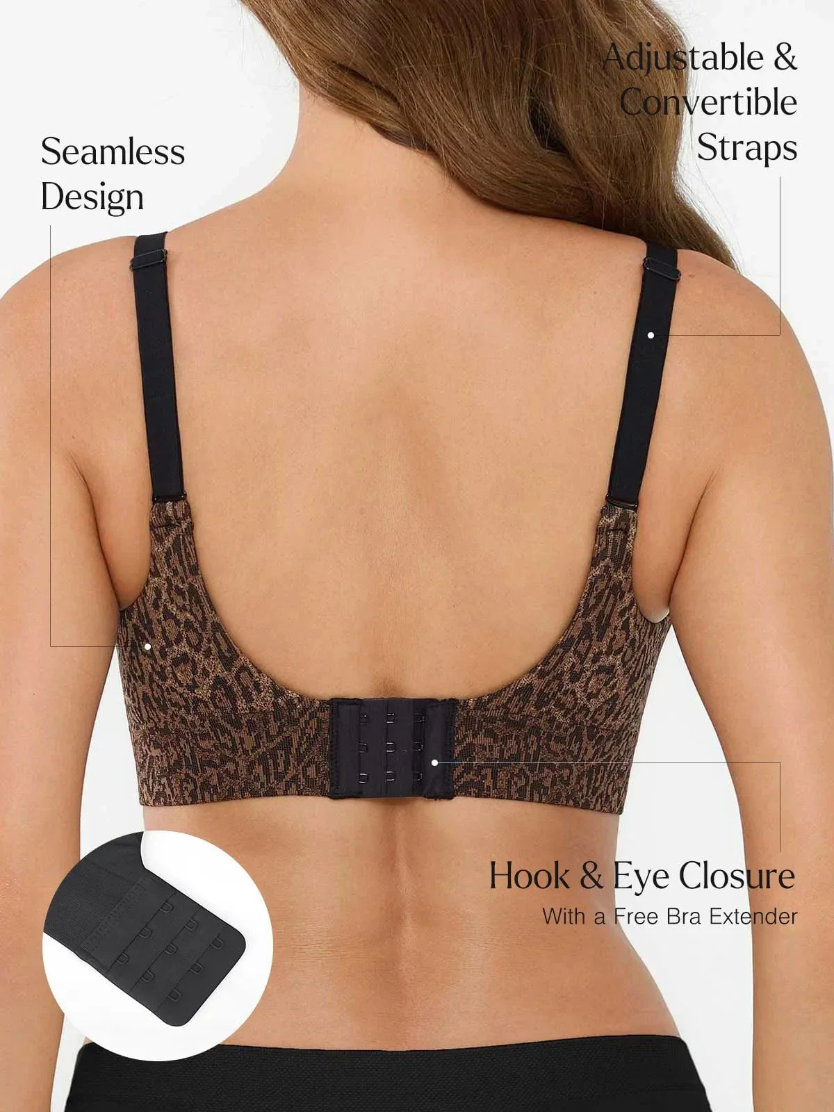 ContourLift™ Seamless Wireless Leopard Shaping Push Up Bra - Image 3