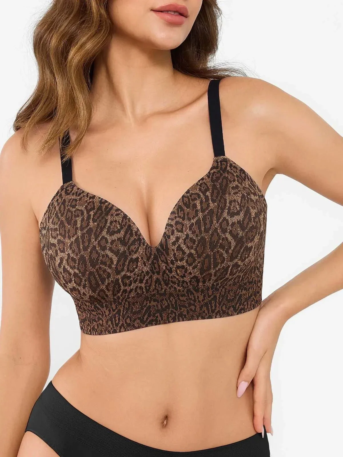 ContourLift™ Seamless Wireless Leopard Shaping Push Up Bra - Image 5