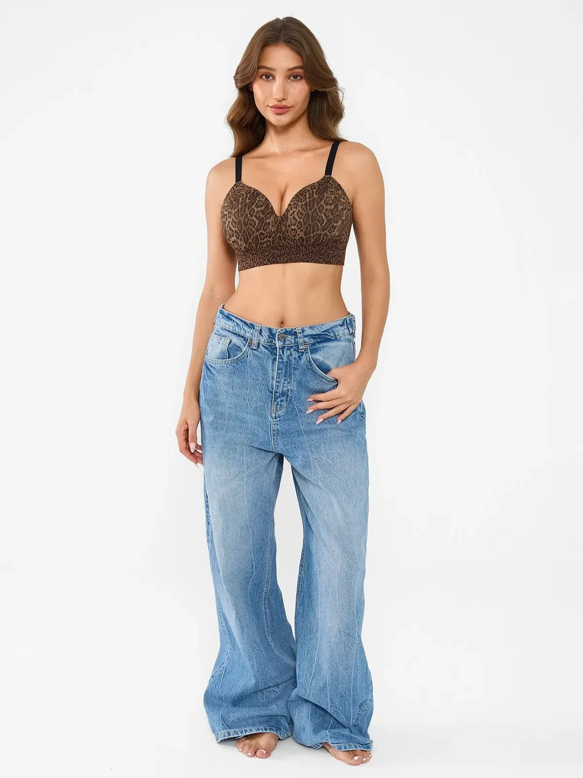 ContourLift™ Seamless Wireless Leopard Shaping Push Up Bra - Image 9