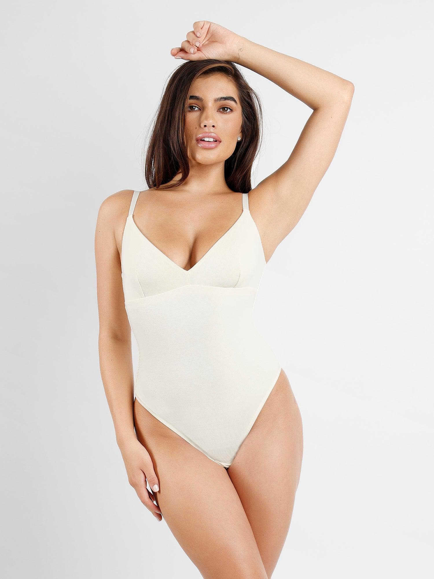 Shapewear Modal Sculpting Cami Thong Bodysuit - Image 4