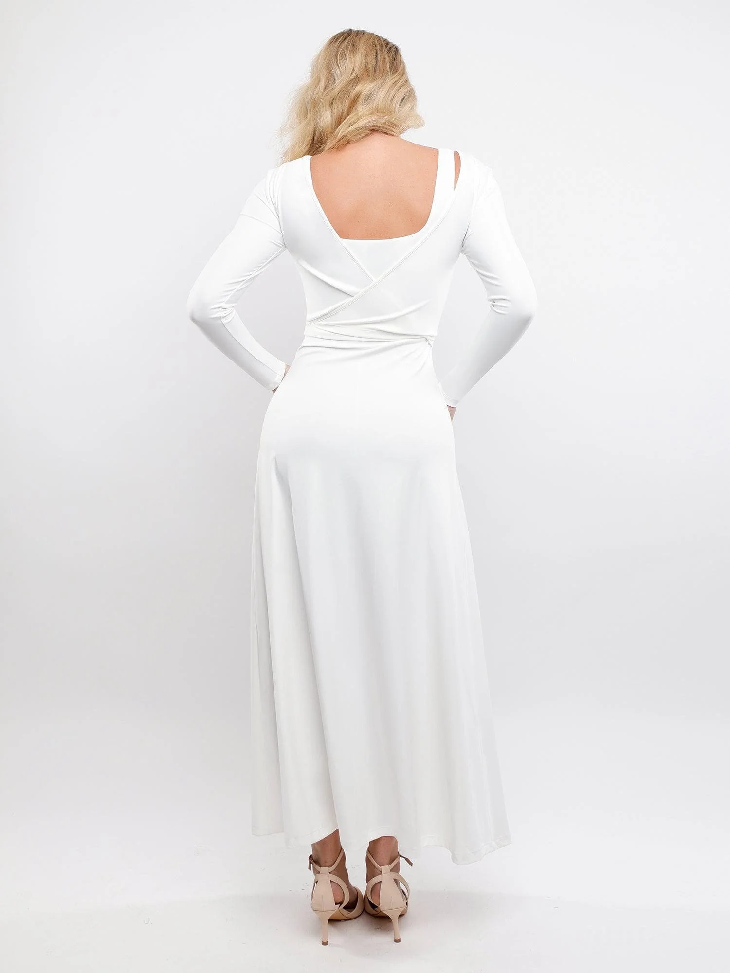 Two-Way Long Sleeve Ballet Wrap Cardigan - Image 10