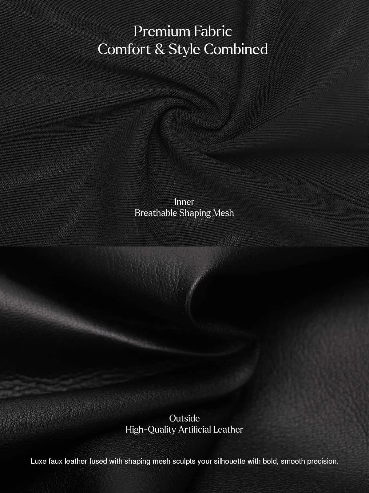 Faux Leather High Waisted Wide Leg Pants - Image 13