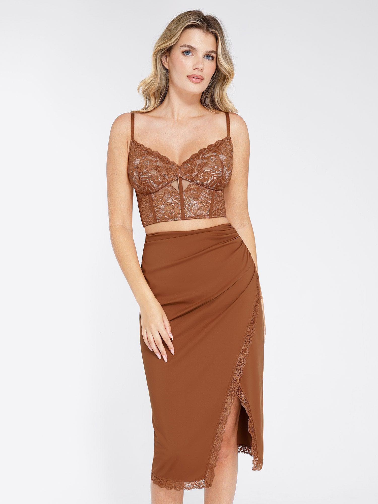 Full Coverage Longline Underwire Lace Bralette - Image 15