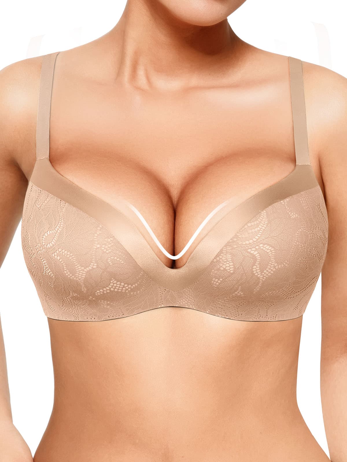 Lace Full Coverage Comfort Sculpting Plunge Bra