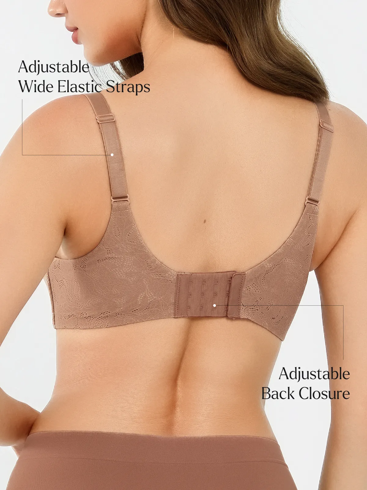 Lace Full Coverage Comfort Sculpting Plunge Bra - Image 4