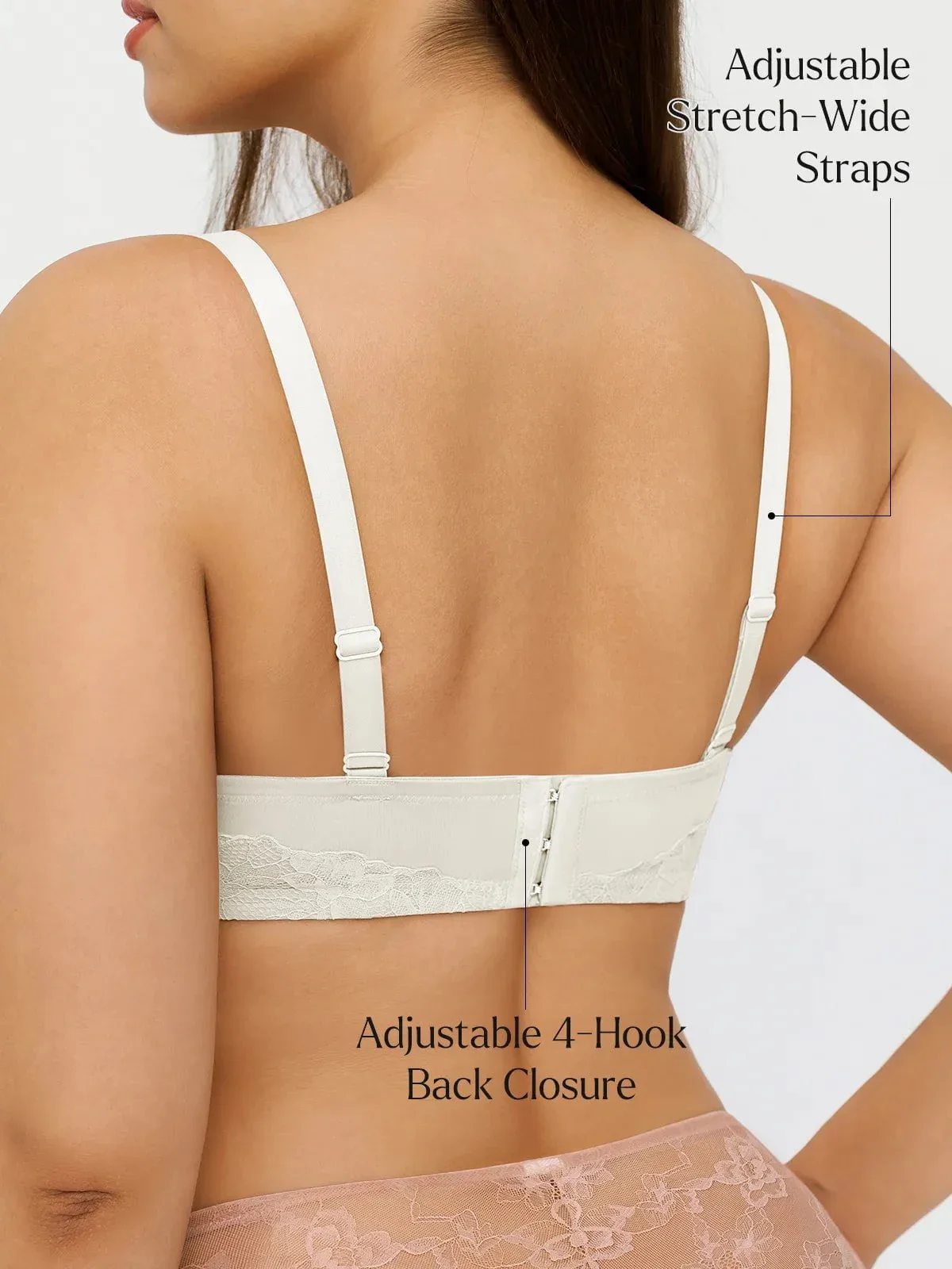 Lace Full-Cup Underwire Comfort Support Bra - Image 16