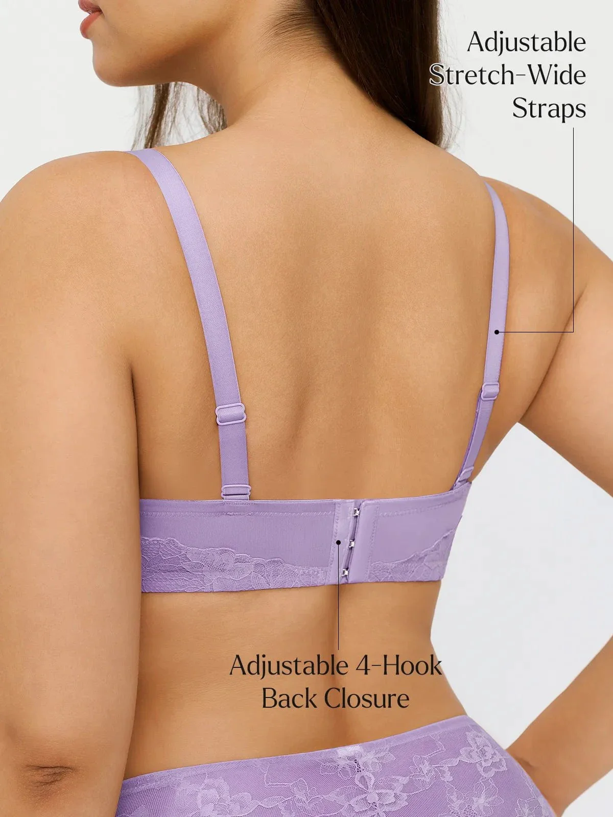 Lace Full-Cup Underwire Comfort Support Bra - Image 22
