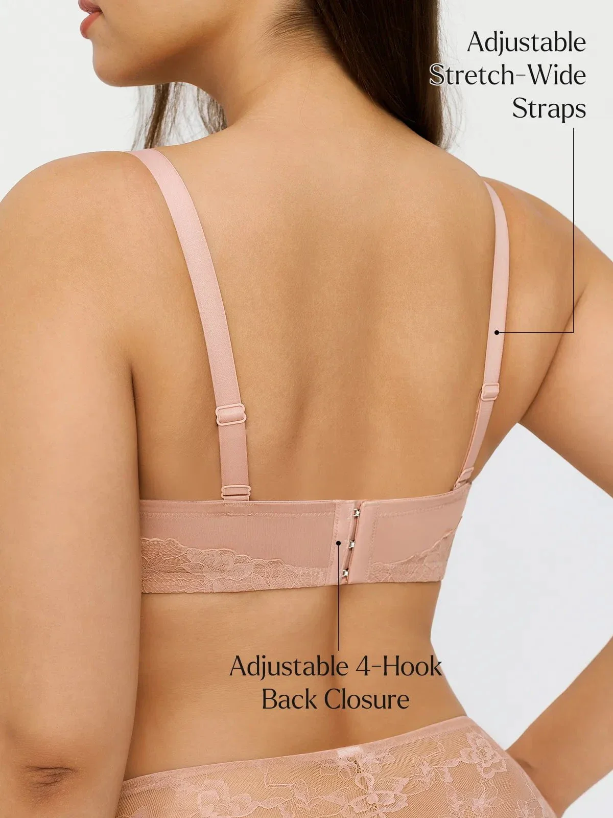 Lace Full-Cup Underwire Comfort Support Bra - Image 3