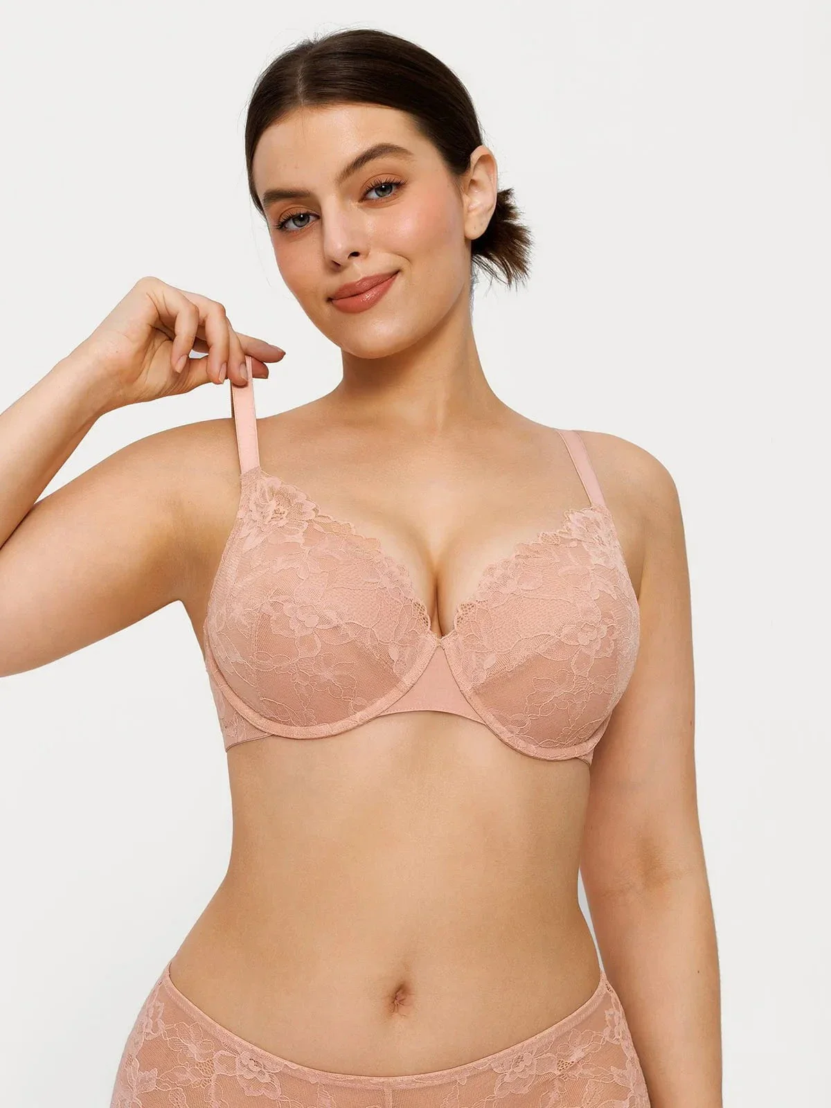 Lace Full-Cup Underwire Comfort Support Bra - Image 7