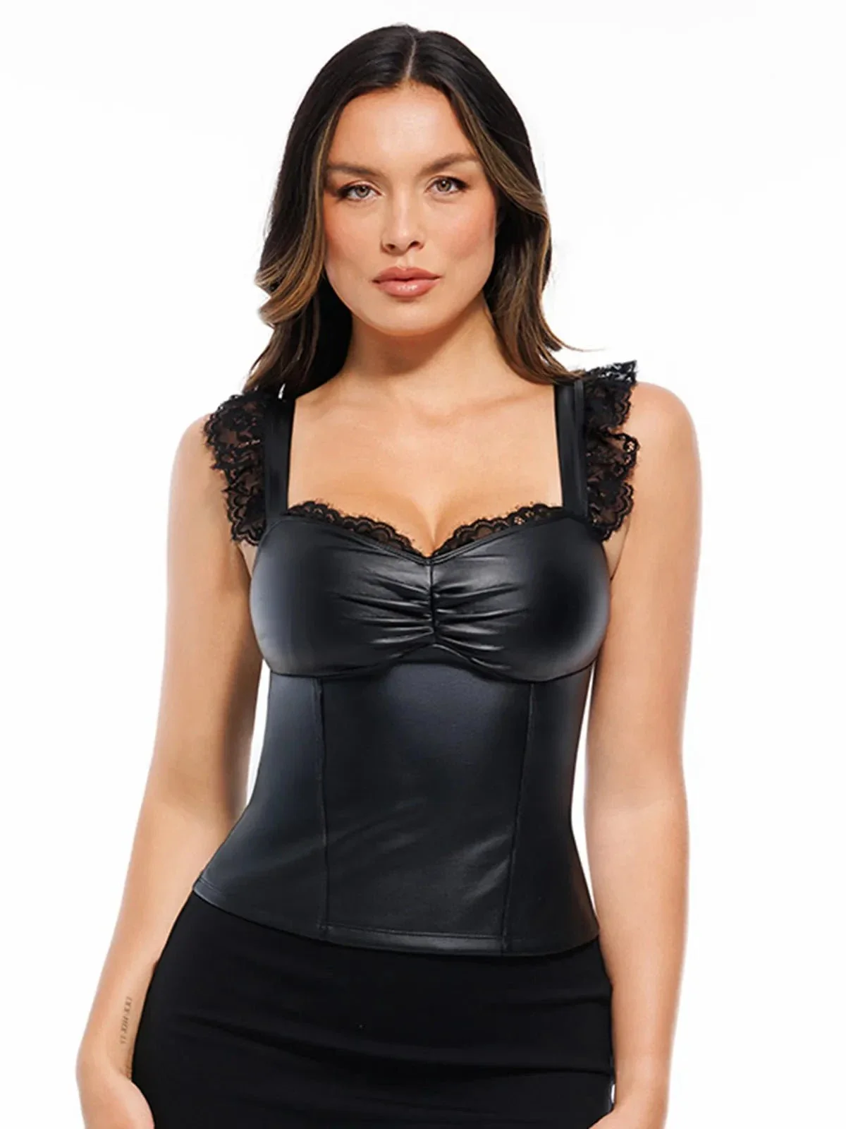 Lace Trim Sculpting Camisole Top - Image 15