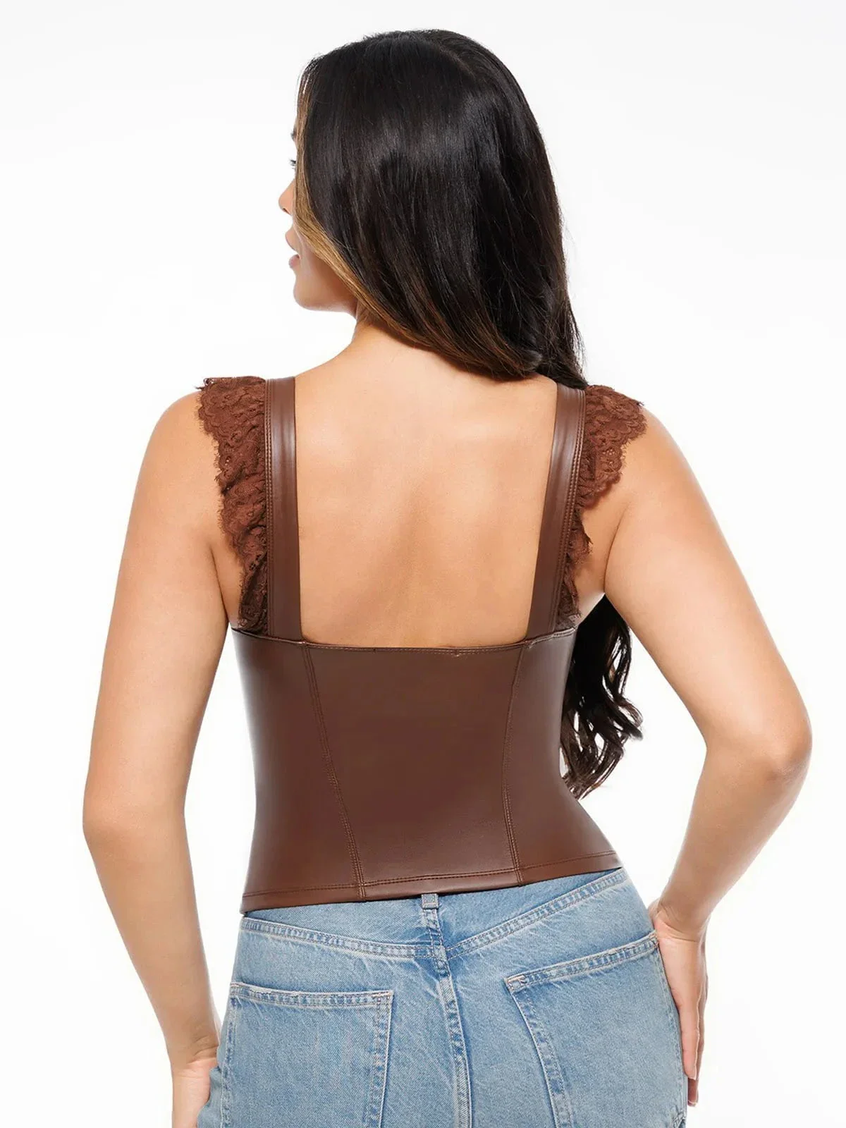 Lace Trim Sculpting Camisole Top - Image 24
