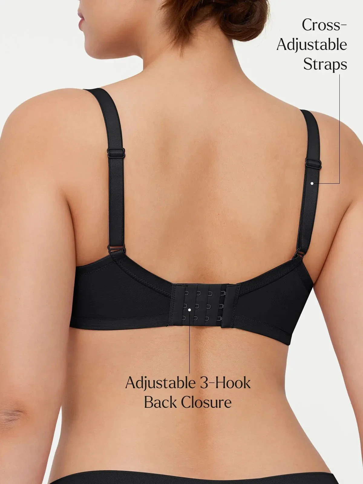 Lightweight Underwire Minimizer Lace Mesh Bra - Image 15