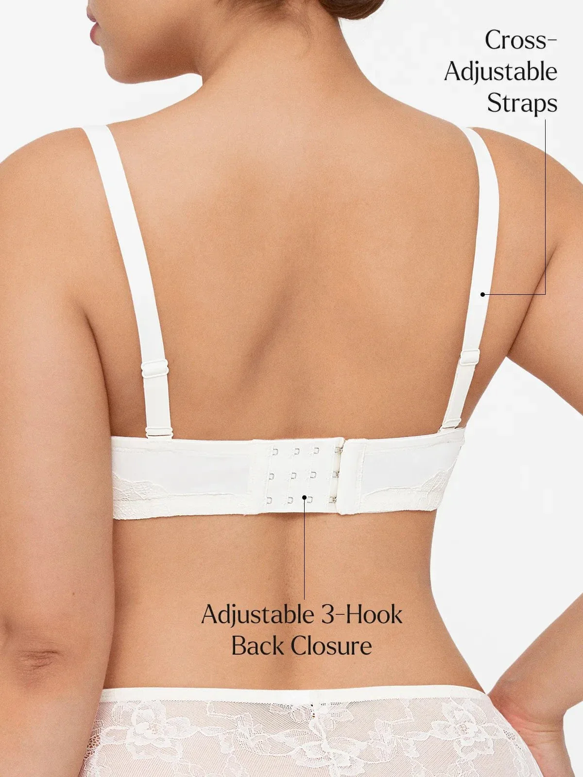 Lightweight Underwire Minimizer Lace Mesh Bra - Image 21