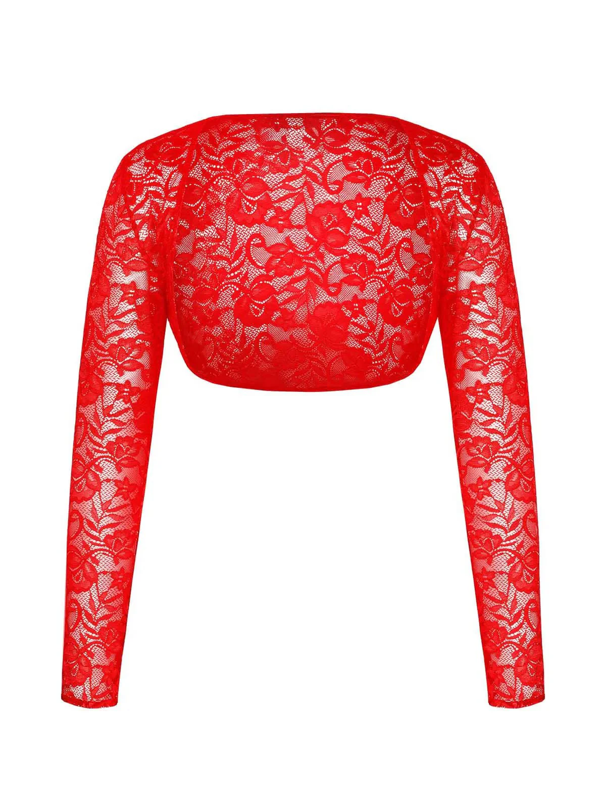 Long Sleeve Lace Shrug - Image 11